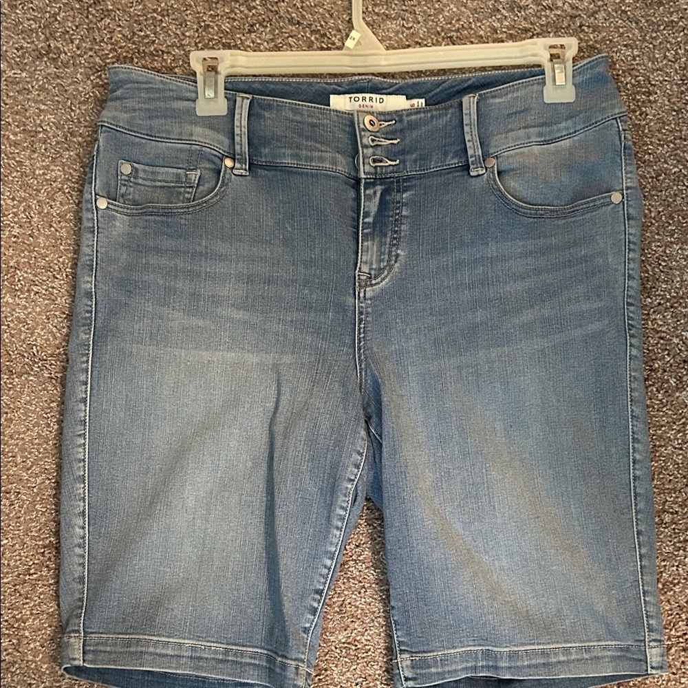Torrid Light Blue Denim Shorts